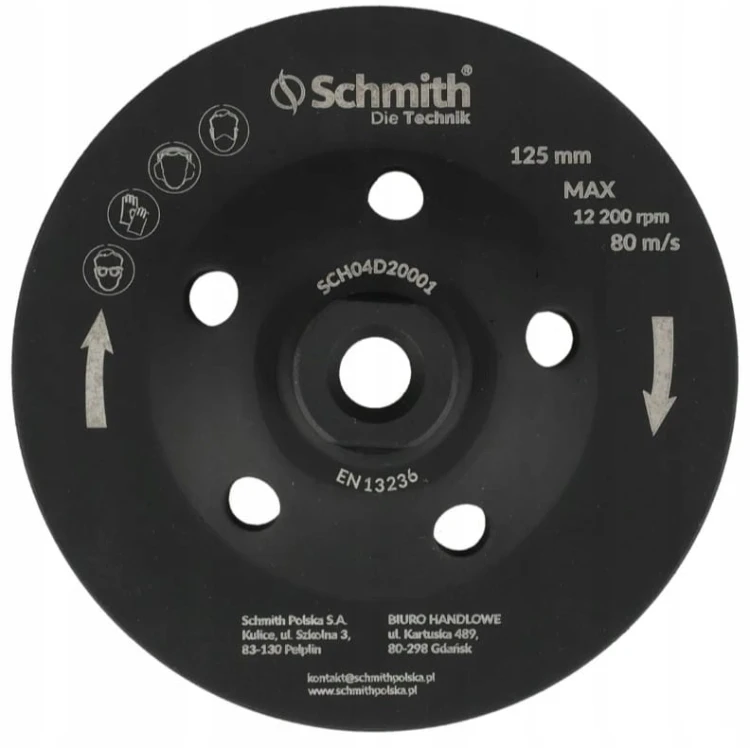 TARCZA DO SZLIFOWANIA BETONU KAMIENIA 125 M14 DIAMENTOWA SEGMENTOWA SCHMITH