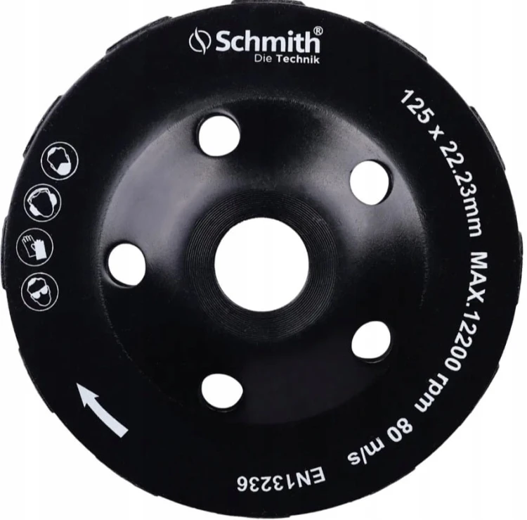TARCZA DIAMENTOWA 125 DO SZLIFOWANIA BETONU KAMIENIA SUPER TURBO SCHMITH