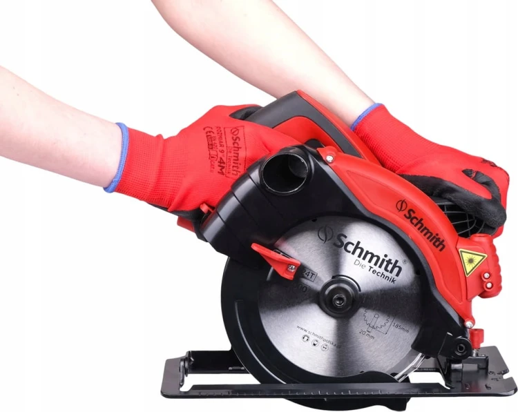 PIŁA TARCZOWA PILARKA RĘCZNA DO DREWNA 185mm 1300W SIECIOWA SCHMITH