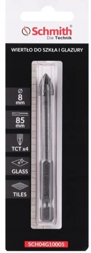 WIERTŁO DO SZKŁA GRESU CERAMIKI GLAZURY 8mm HEX OTWORNICA SCHMITH