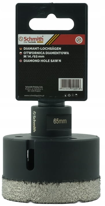 OTWORNICA DIAMENTOWA KORONKA M14 65mm DO GLAZURY GRESU CEGŁY SCHMITH