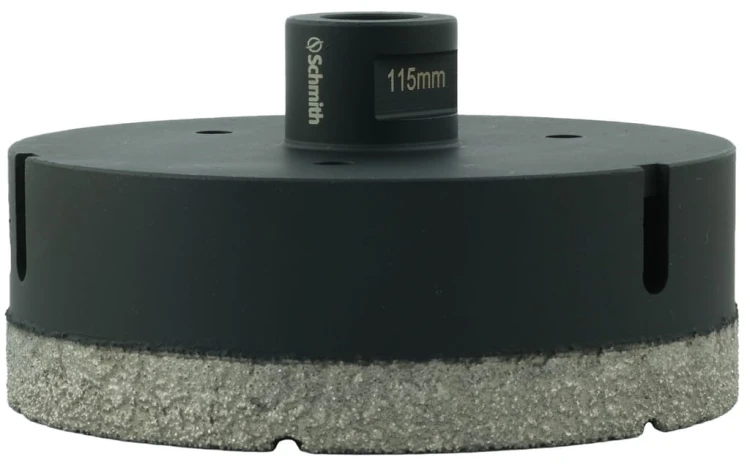 OTWORNICA DIAMENTOWA KORONKA M14 115mm DO GLAZURY GRESU CEGŁY SCHMITH
