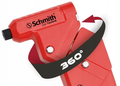 NITOWNICA RĘCZNA 2,4 - 4,8 280mm DO NITÓW OBROTOWA GŁOWICA 360st SCHMITH