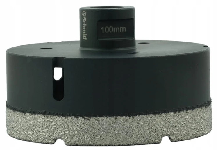 OTWORNICA DIAMENTOWA KORONKA M14 100mm DO GLAZURY GRESU CEGŁY SCHMITH