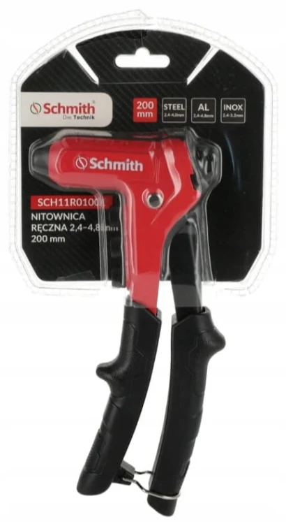 NITOWNICA RĘCZNA 2,4 - 4,8 200mm DO NITÓW 4 KOŃCÓWKI SCHMITH