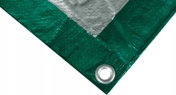 PLANDEKA 3x5 90g ZIELONA WZMACNIANA GRUBA Z OCZKAMI PŁACHTA SCHMITH