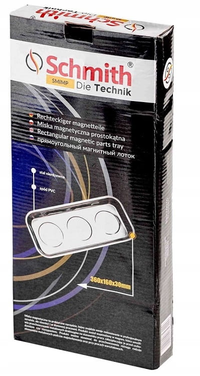 MISKA MAGNETYCZNA WARSZTATOWA PROSTOKĄTNA 360mm SCHMITH