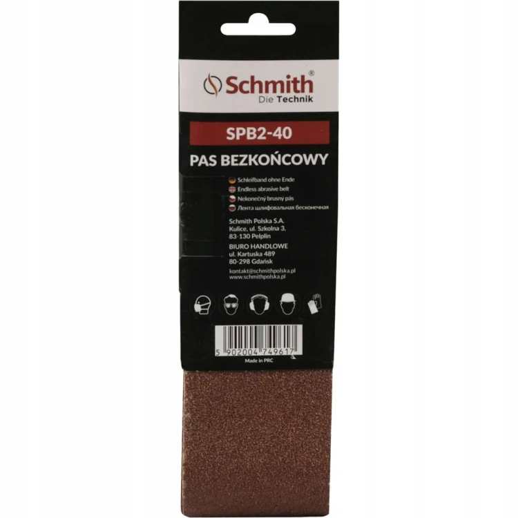 PAS BEZKOŃCOWY TAŚMA PAPIER ŚCIERNY P40 75x533mm 5szt. SCHMITH