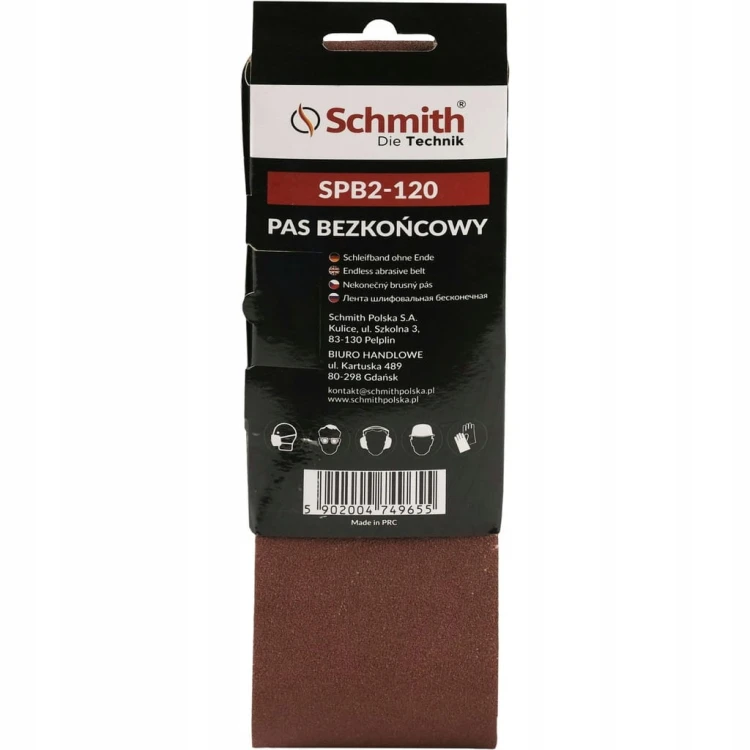 PAS BEZKOŃCOWY TAŚMA PAPIER ŚCIERNY P120 75x533mm 5szt. SCHMITH