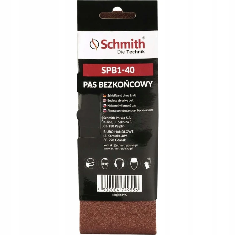 PAS BEZKOŃCOWY TAŚMA PAPIER ŚCIERNY P40 75x457mm 5szt. SCHMITH