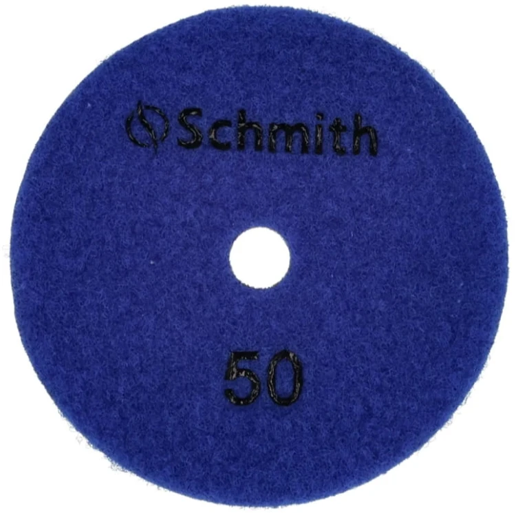 TARCZA DIAMENTOWA POLERSKA DYSK DO SZLIFOWANIA NA MOKRO 100mm #50 SCHMITH