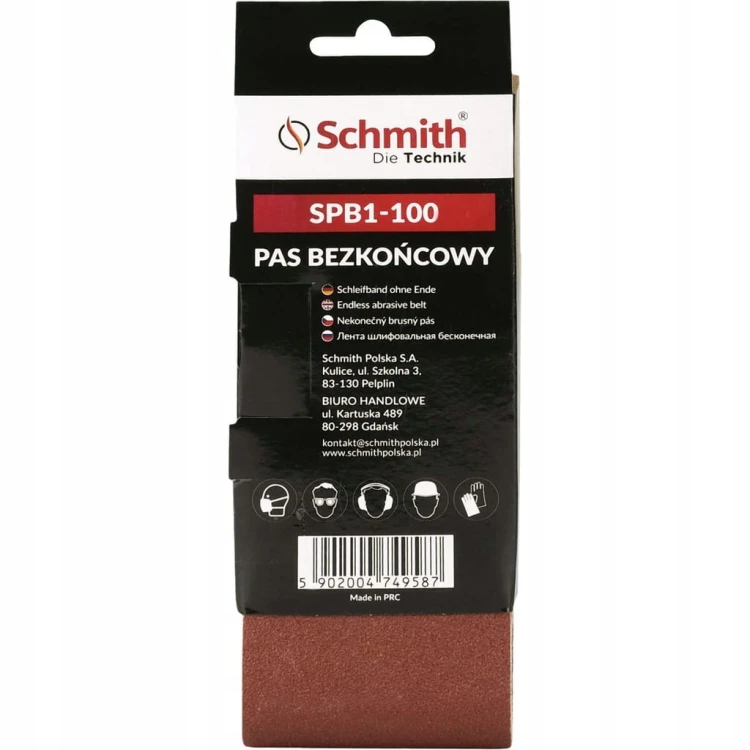 PAS BEZKOŃCOWY TAŚMA PAPIER ŚCIERNY P100 75x457mm 5szt. SCHMITH