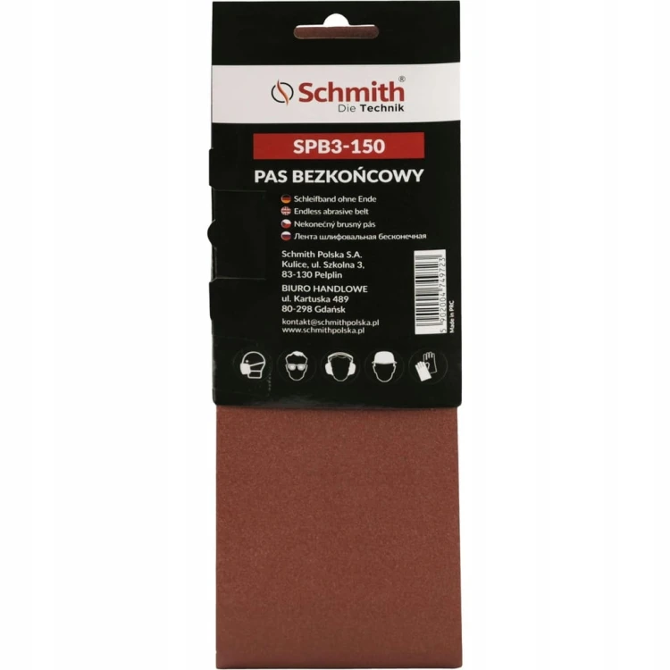 PAS BEZKOŃCOWY TAŚMA PAPIER ŚCIERNY P150 100x610mm 5szt. SCHMITH