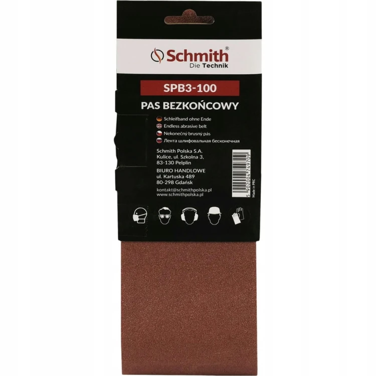 PAS BEZKOŃCOWY TAŚMA PAPIER ŚCIERNY P100 100x610mm 5szt. SCHMITH
