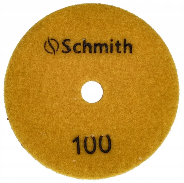 TARCZA DIAMENTOWA POLERSKA DYSK DO SZLIFOWANIA NA MOKRO 100mm #100 SCHMITH