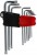 KLUCZE IMBUSOWE TORX TAMPER DŁUGIE IMBUS T10-T50 9szt Z OTWOREM SCHMITH
