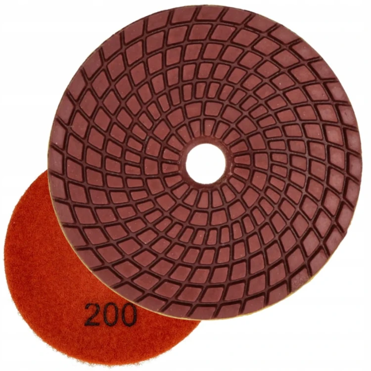 TARCZA DIAMENTOWA POLERSKA DYSK DO SZLIFOWANIA NA MOKRO 100mm #200 SCHMITH