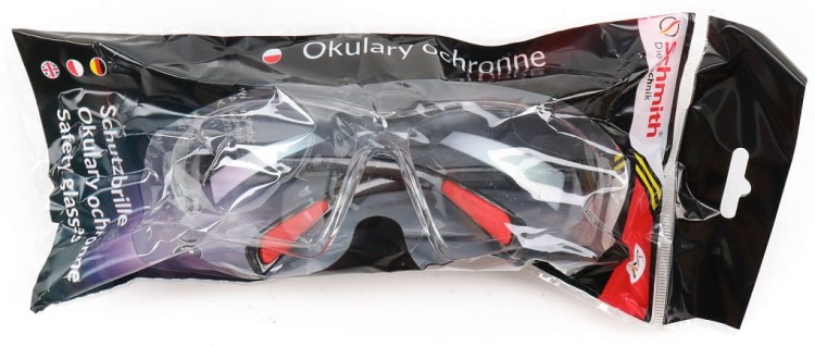 OKULARY OCHRONNE ROBOCZE BEZBARWNE BHP PRZECIWODPRYSKOWE SCHMITH