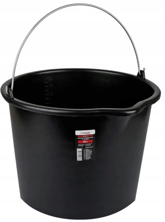 WIADRO BUDOWLANE OGRODOWE GOSPODARCZE 20L Z UCHWYTEM Z LEJKIEM SCHMITH