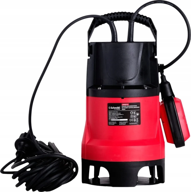 POMPA ZANURZENIOWA DO WODY BRUDNEJ I CZYSTEJ 400W 8000L/H SCHMITH
