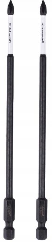 BITY UDAROWE PH1 150mm DŁUGI BIT KRZYŻOWY KOŃCÓWKA WKRĘTAKOWA 2szt SCHMITH