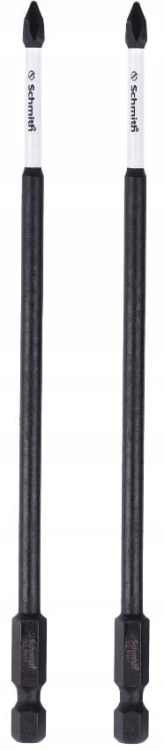 BITY UDAROWE PH1 150mm DŁUGI BIT KRZYŻOWY KOŃCÓWKA WKRĘTAKOWA 2szt SCHMITH
