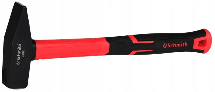 MŁOTEK ŚLUSARSKI 800g TRZONEK FIBERGLASS WYWAŻONY TRWAŁY SCHMITH