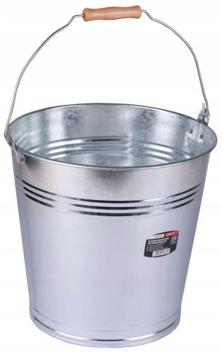 WIADRO METALOWE BUDOWLANE OGRODOWE OCYNKOWANE 15L Z UCHWYTEM SCHMITH
