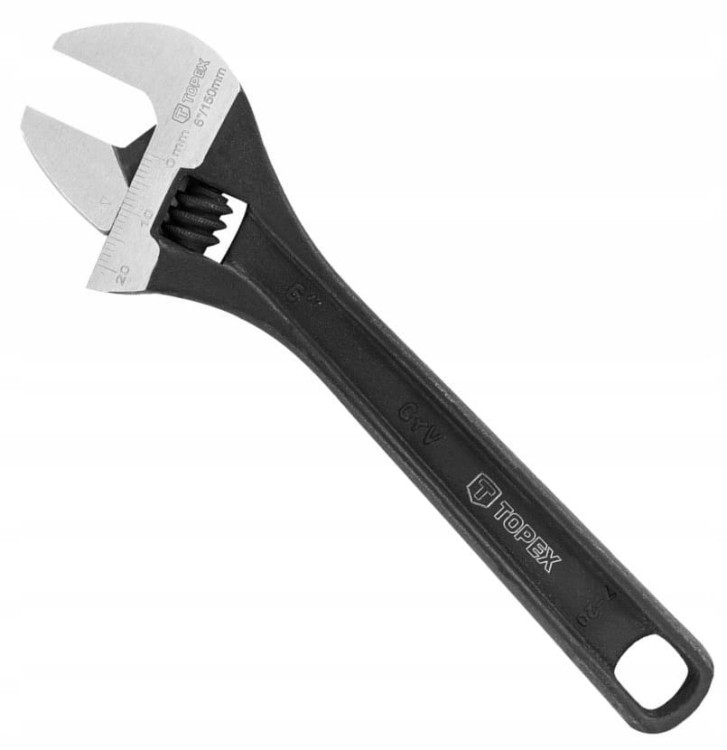 KLUCZ NASTAWNY 150 mm SZWED zakres 0-20 mm TOPEX
