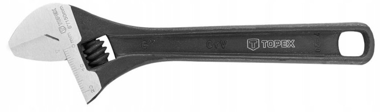 KLUCZ NASTAWNY 150 mm SZWED zakres 0-20 mm TOPEX