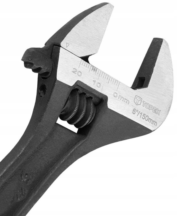 KLUCZ NASTAWNY 150 mm SZWED zakres 0-20 mm TOPEX