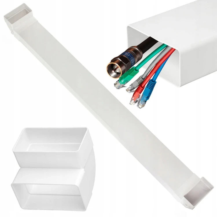 KANAŁ KABLOWY PODTYNKOWY TELEWIZYJNY TV 0,5m ZESTAW 110x55mm