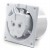 WENTYLATOR ŁAZIENKOWY DOMOWY CICHY FI 100 dRim Z CZUJNIKIEM WILGOCI