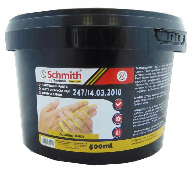 PASTA BHP DO MYCIA RĄK 500ml ŚCIERNIWO SCHMITH