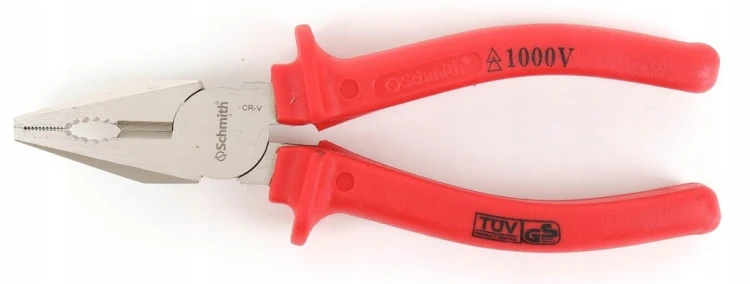 SZCZYPCE KOMBINERKI UNIWERSALNE 180mm IZOLOWANE DO 1000V TUV SCHMITH