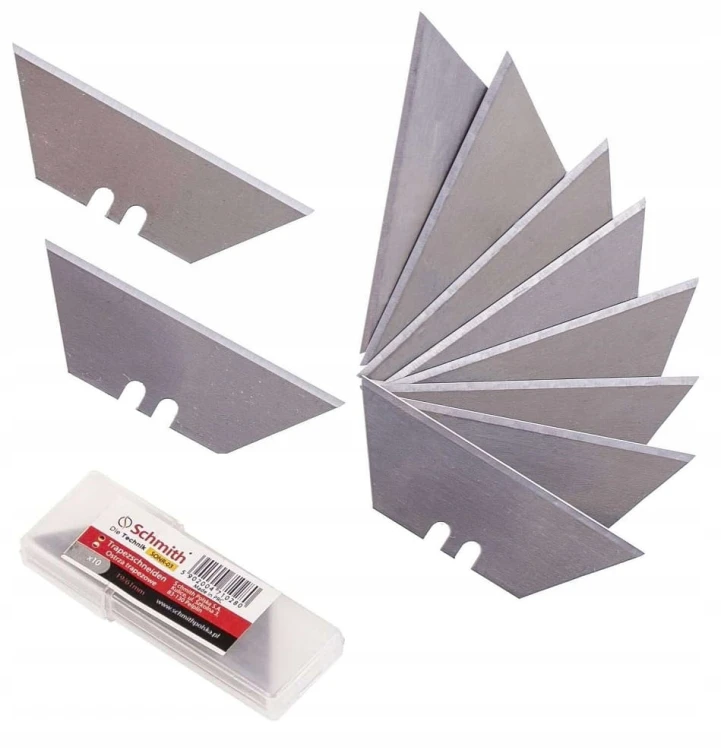 OSTRZA NOŻYKI OTRZE TRAPEZOWE WYMIENNE 10szt SCHMITH