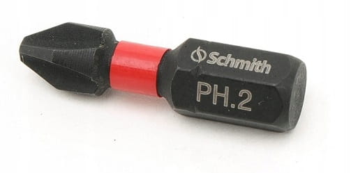 BITY UDAROWE PH2 25mm ZESTAW 20szt BIT KRZYŻOWY KOŃCÓWKA ETUI SCHMITH