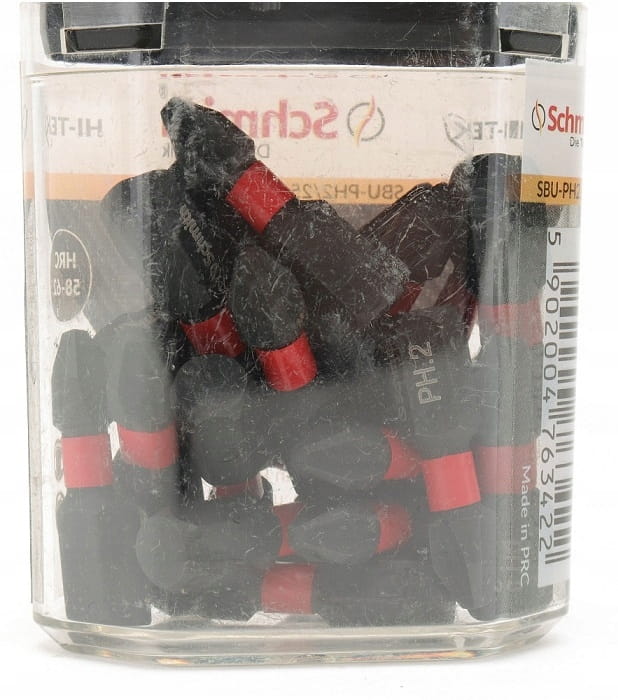 BITY UDAROWE PH2 25mm ZESTAW 20szt BIT KRZYŻOWY KOŃCÓWKA ETUI SCHMITH