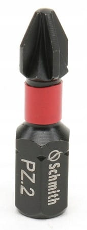BITY UDAROWE PZ2 25mm ZESTAW 20szt BIT KRZYŻOWY KOŃCÓWKA ETUI SCHMITH