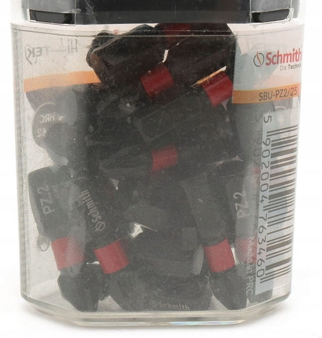 BITY UDAROWE PZ2 25mm ZESTAW 20szt BIT KRZYŻOWY KOŃCÓWKA ETUI SCHMITH