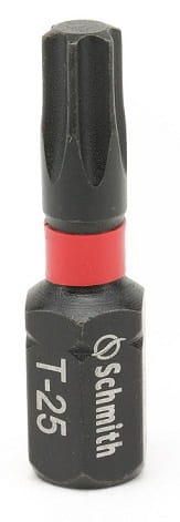 BITY UDAROWE T25 25mm ZESTAW 20szt BIT TORX KOŃCÓWKA ETUI SCHMITH