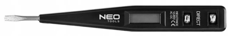 PRÓBNIK NAPIĘCIA TESTER PRĄDU CYFROWY 120mm LCD Z ZACZEPEM WKRĘTAK NEO