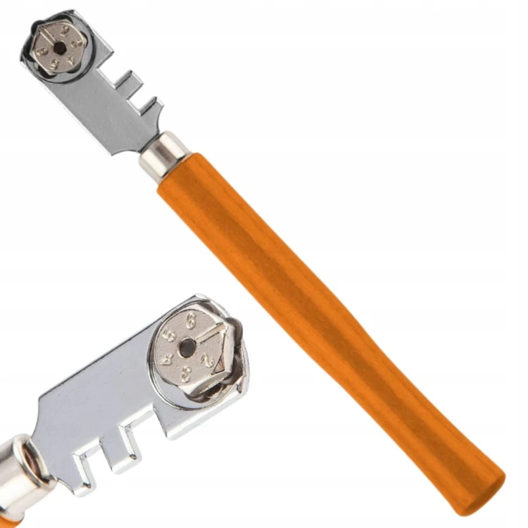 NÓŻ DO CIĘCIA SZKŁA SZYB 130mm 6 KÓŁEK TNĄCYCH WĘHLIK SPIEKANY NEO