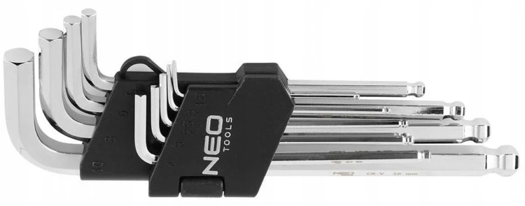 KLUCZE IMBUSOWE HEX IMBUS 1,5-10 MAGNETYCZNY ZESTAW 9szt Z KULKĄ NEO