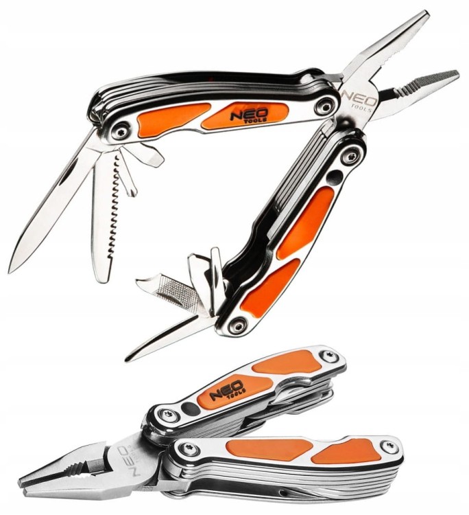 MULTITOOL NARZĘDZIE WIELOFUNKCYJNE LATARKA NEO