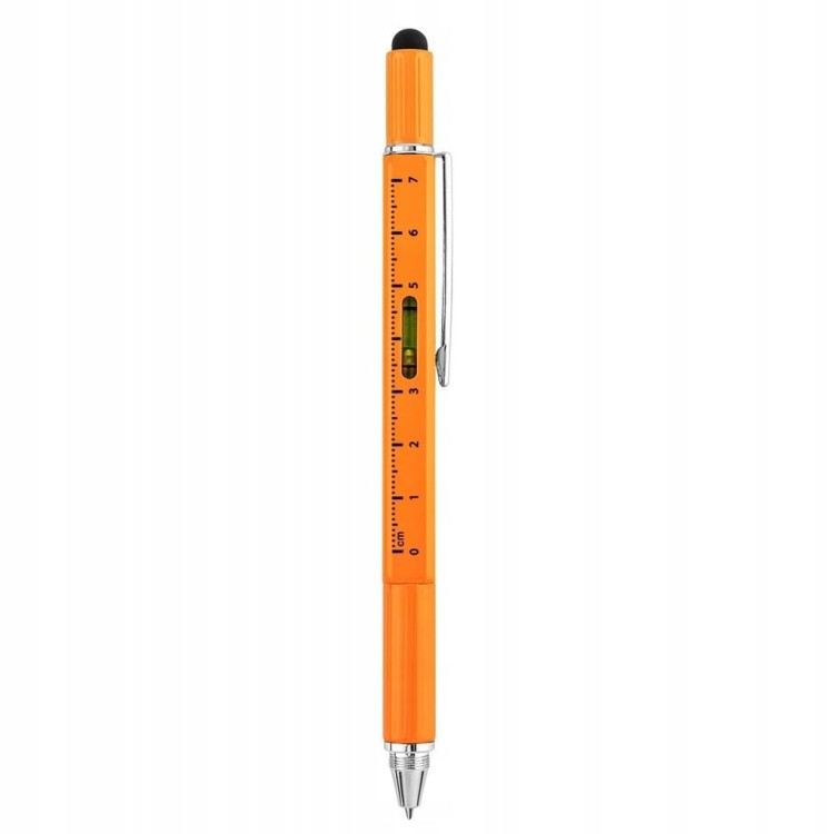 DŁUGOPIS MULTITOOL 5W1 WKRĘTAK POZIOMICA NEO