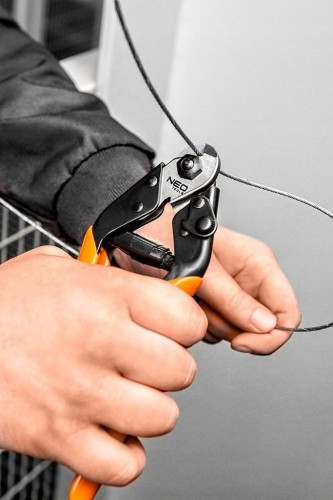 NOŻYCE OBCINAK DO CIĘCIA DRUTU LINEK STALOWYCH OBCĘGI SZCZYPCE 190mm NEO