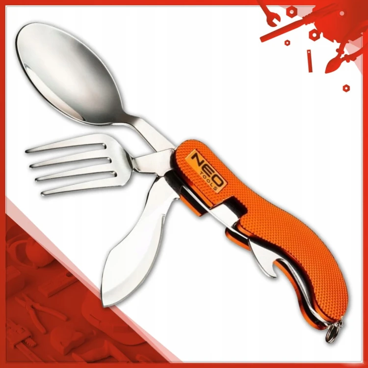 NIZBĘDNIK TURYSTYCZNY SCYZORYK MULTITOOL BIWAKOWY SZTUĆCE