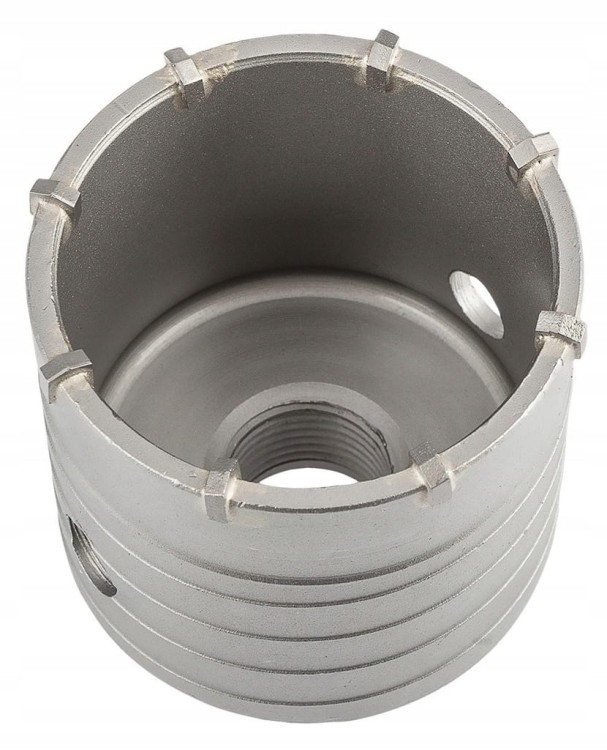 OTWORNICA WIDIOWA DO BETONU KORONKA 65mm SDS+ Z WIERTŁEM PILOTUJĄCYM