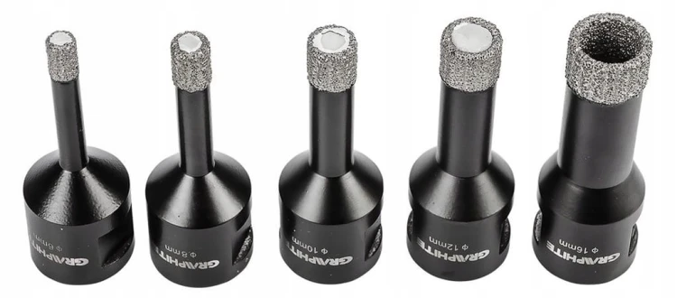OTWORNICA DIAMENTOWA KORONKA M14 ZESTAW 6-16mm DO GLAZURY GRESU CEGŁY ETUI